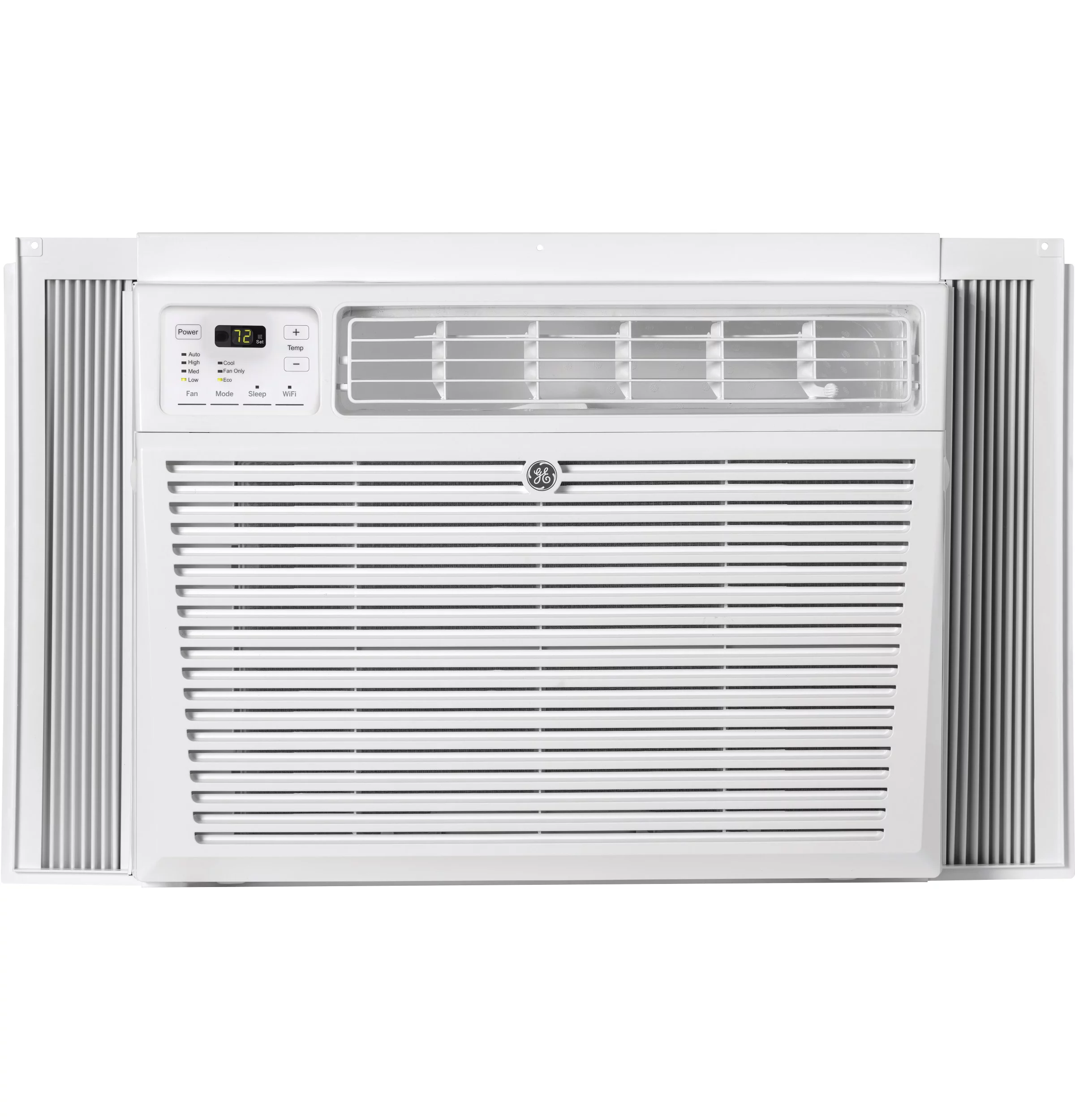 GE Appliances 12,000 BTU 115-Volt Window Air Conditioner with Wi-Fi and Eco Mode for Large Rooms, White, AEG12AZE