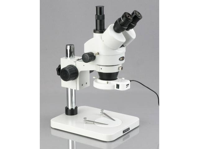 Amscope 7X-45X Dissecting Circuit 144-LED Zoom Stereo Microscope with 3MP Digital Camera