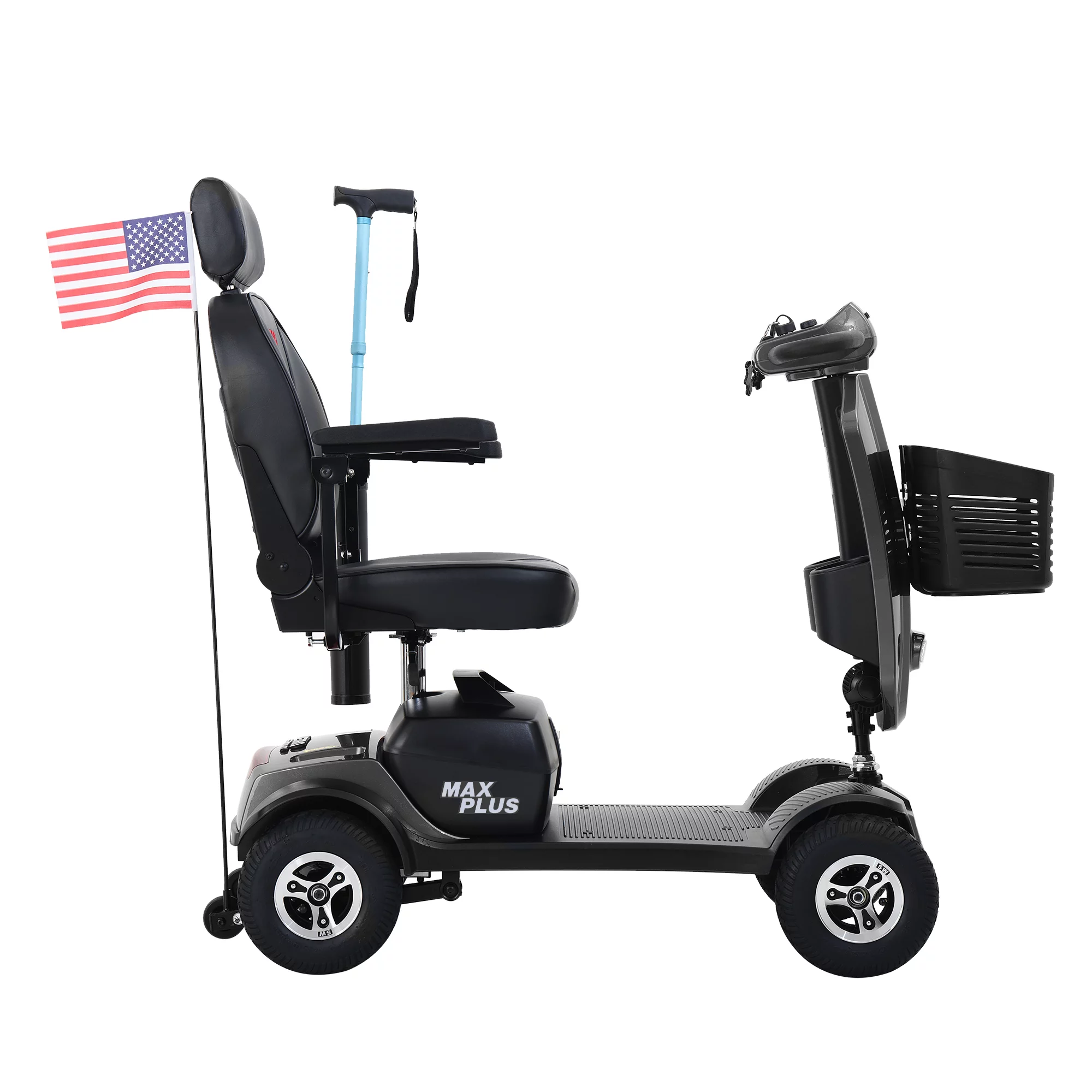 Metro Mobility Senior Scooter Folding Scooter 4 Wheel Scooter with USB Port Purple