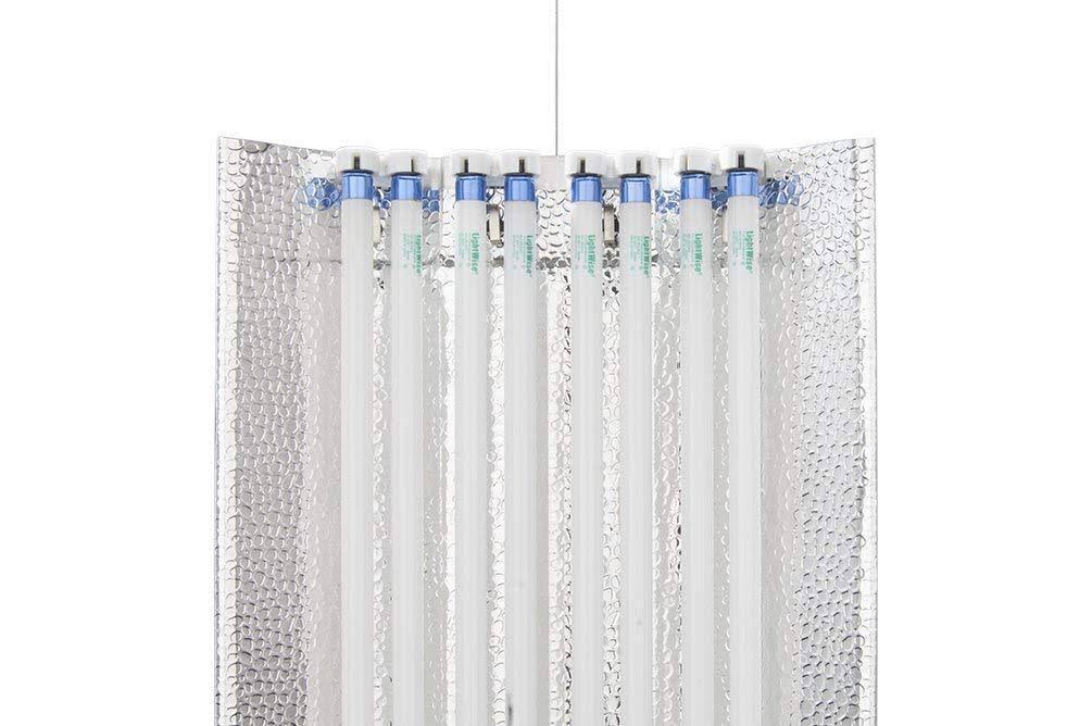 Durolux T5 HO Grow Light - 4 ft 8 Lamps - DL848S Fluorescent Hydroponic Indoor Fixture