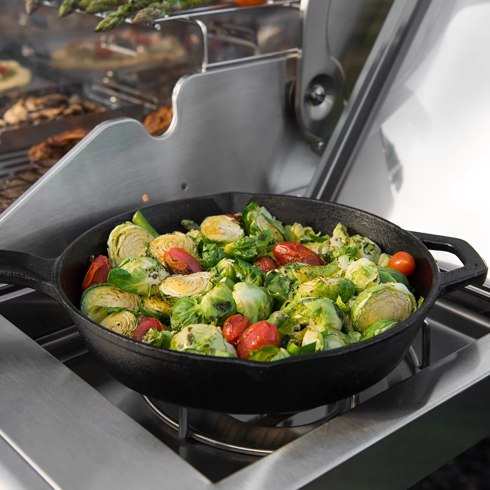 Nexgrill Evolution 5-Burner Propane Gas Grill w/ Infrared Technology, Side Burner & Tables, 57000BTUs