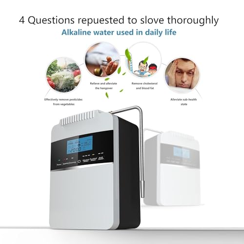 Alkaline Electrolyzed Water Machine Ph 2.5-11.2, Home Filtration System,10000 Liters per Filter,7 Water Settings,Automatic Cleaning,Smart Voice