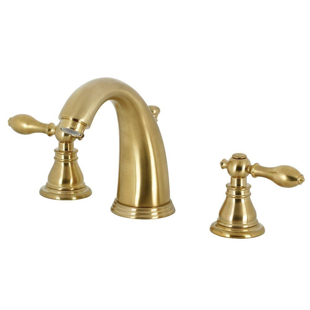 Kingston Brass KB981ACL American Classic Widespread Bathroom Faucet with Retail Pop-Up, Polished Chrome