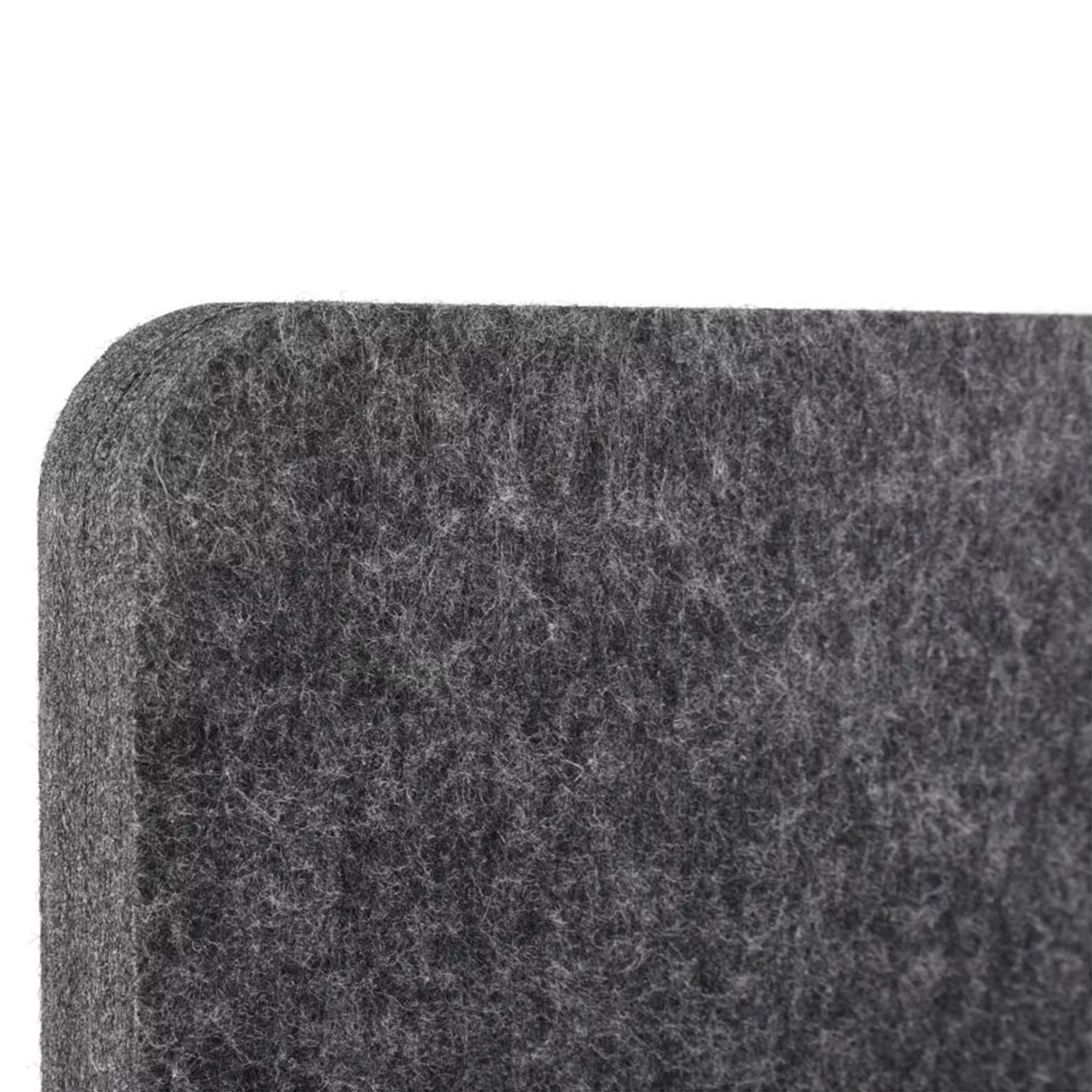 Stand Up Desk Store ReFocus Raw Freestanding Acoustic Desk Divider Privacy Panel to Reduce Noise and Visual Distractions (Anthracite Gray, 23.6"  x 62" )