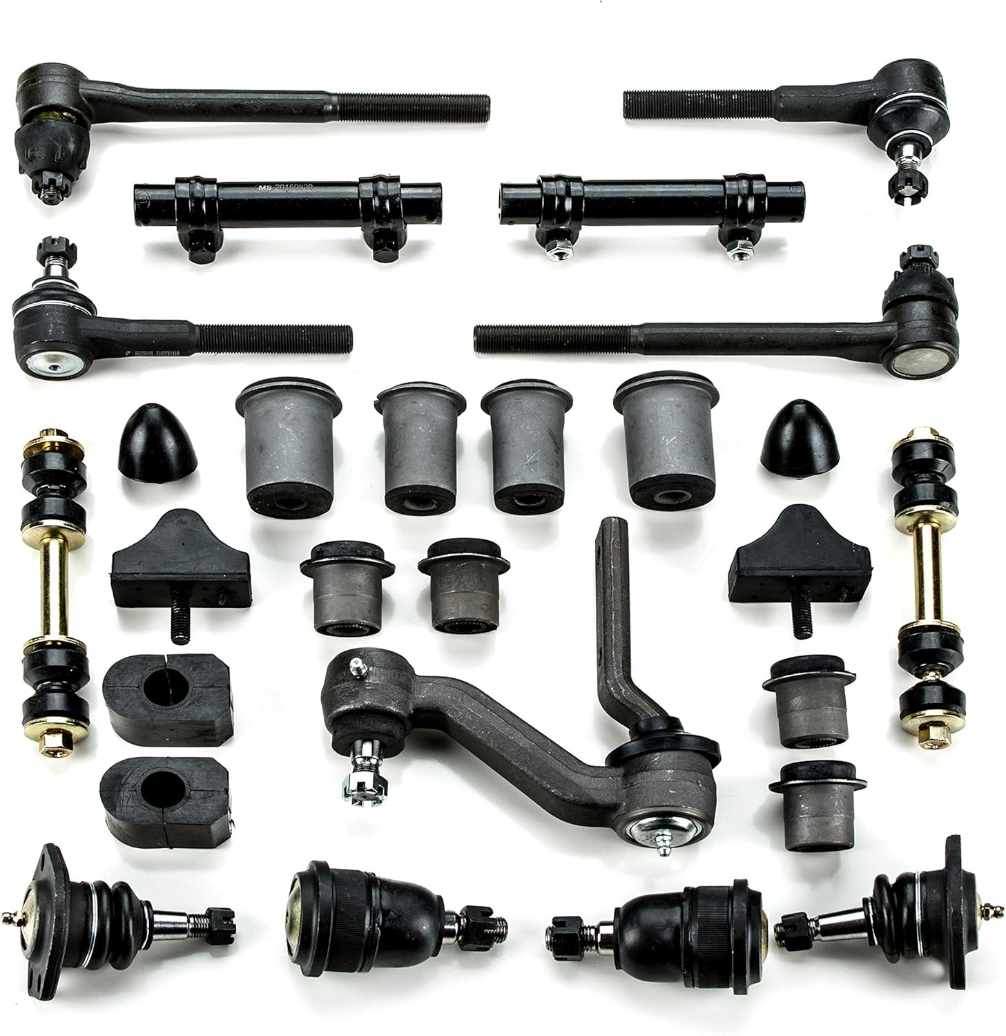 Andersen Restorations Chevrolet Chevy II/Nova Front End Suspension Master Rebuild Kit Idler Arm OEM Spec Replacements (27 Piece Kit)