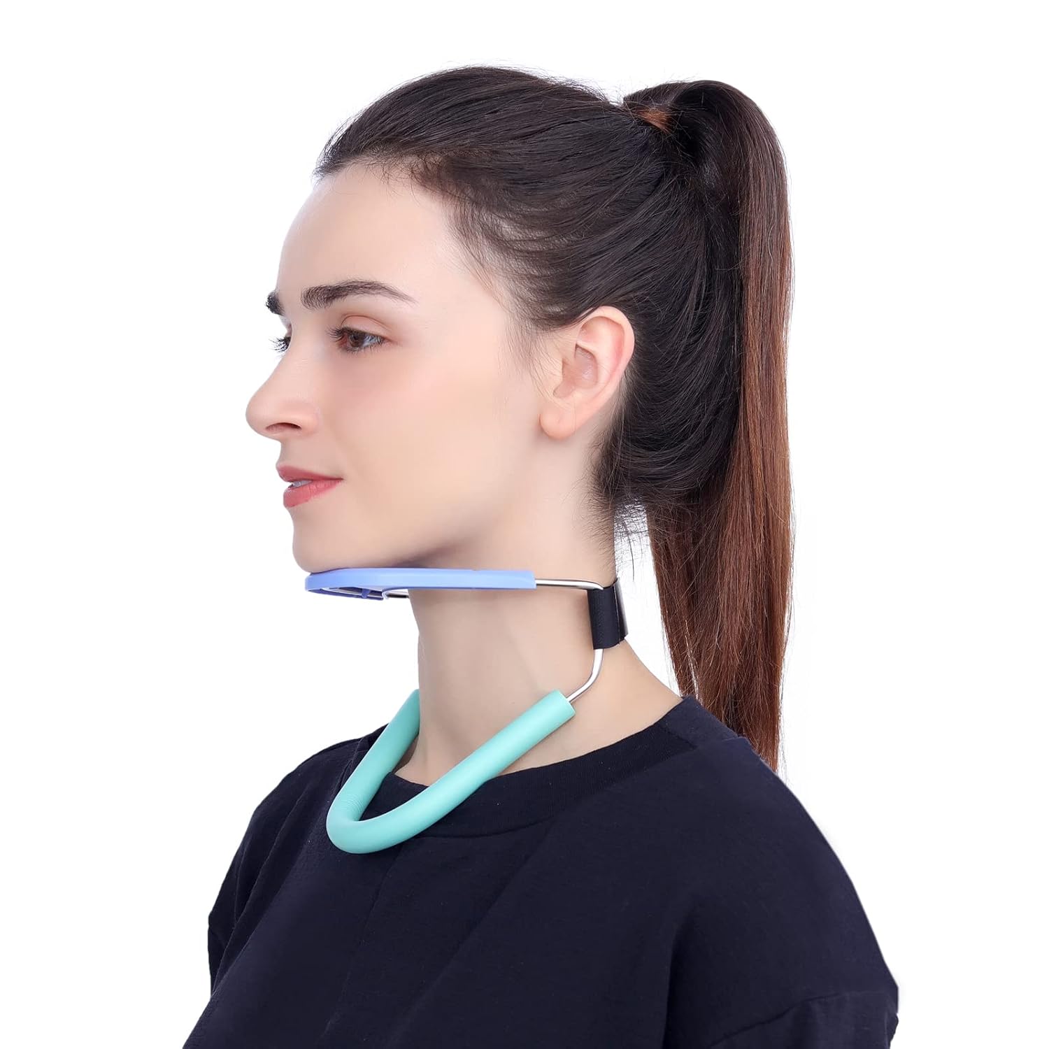 Cervical Collar,Neck Brace for Neck Pain and Support,Cervical Spine Alignment,Relieves Pressure in Spine,Improving Forward Head Posture(Blue)