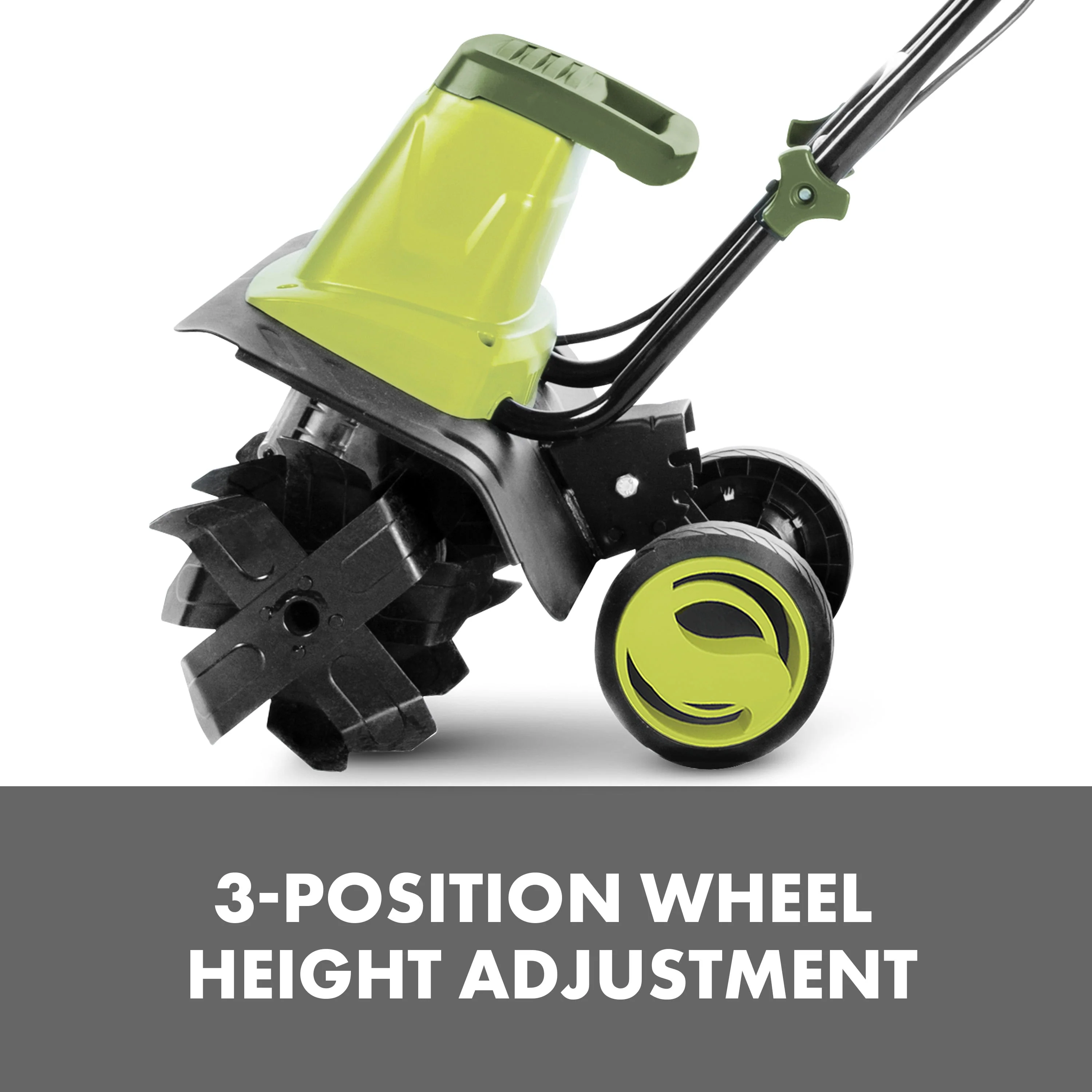 Sun Joe Electric 16-inch Garden Tiller + Cultivator, 12-Amp, 3-Position
