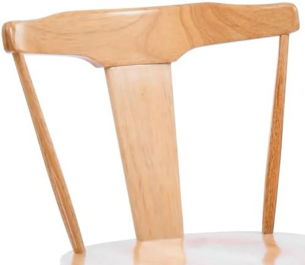 HJZUINIUNIU Duhome Wood Dining Chairs Set of 2 Mid Century Wishbone Dining Chairs Oak Wooden Kitchen &amp; Dining Room Chairs White