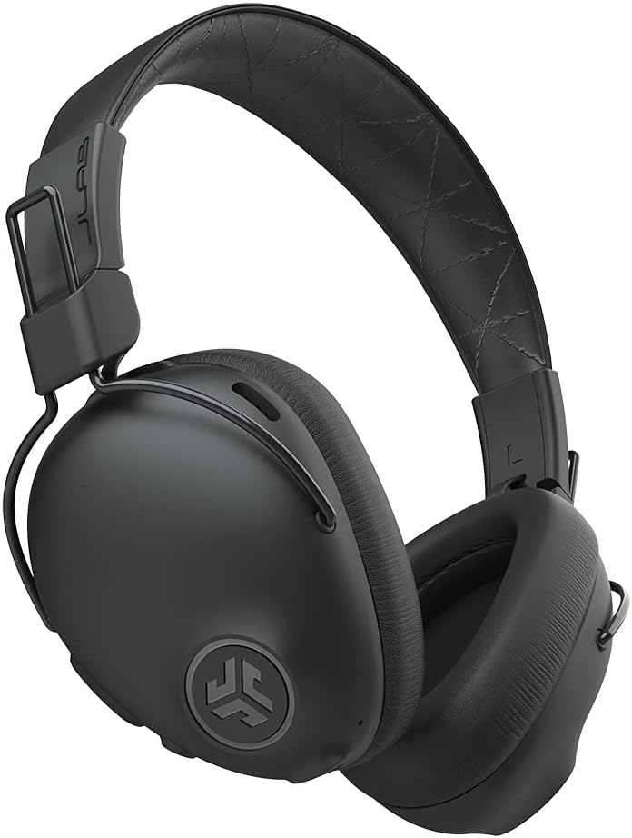 JLab Studio Pro ANC Bluetooth Wireless Over-Ear Headphones | 45+ Hour Bluetooth 5 Playtime | Smart Active Noise Cancellation | EQ3 Sound | Ultra-Plush Faux Leather and Cloud Foam Cushions | Black