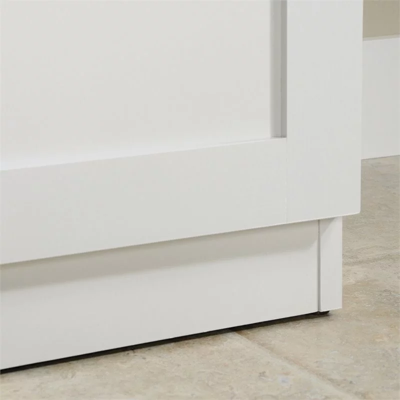 Scranton &amp; Co Traditional 2 Door Storage Cabinet in White