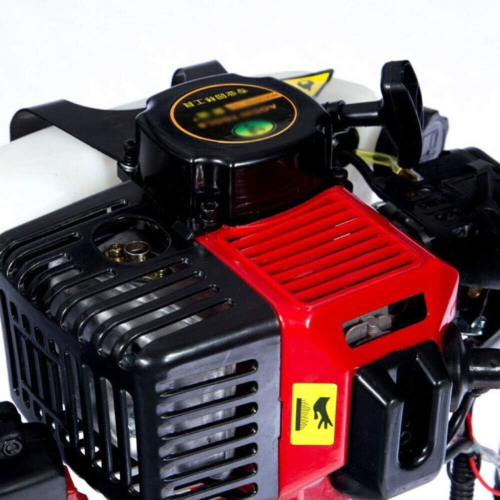 Gas Powered T Post Driver 52CC 2.3HP Pile Gasoline Engine Push Fence Farm Hammer Push Pile Lightweight Petrol Piledriver
