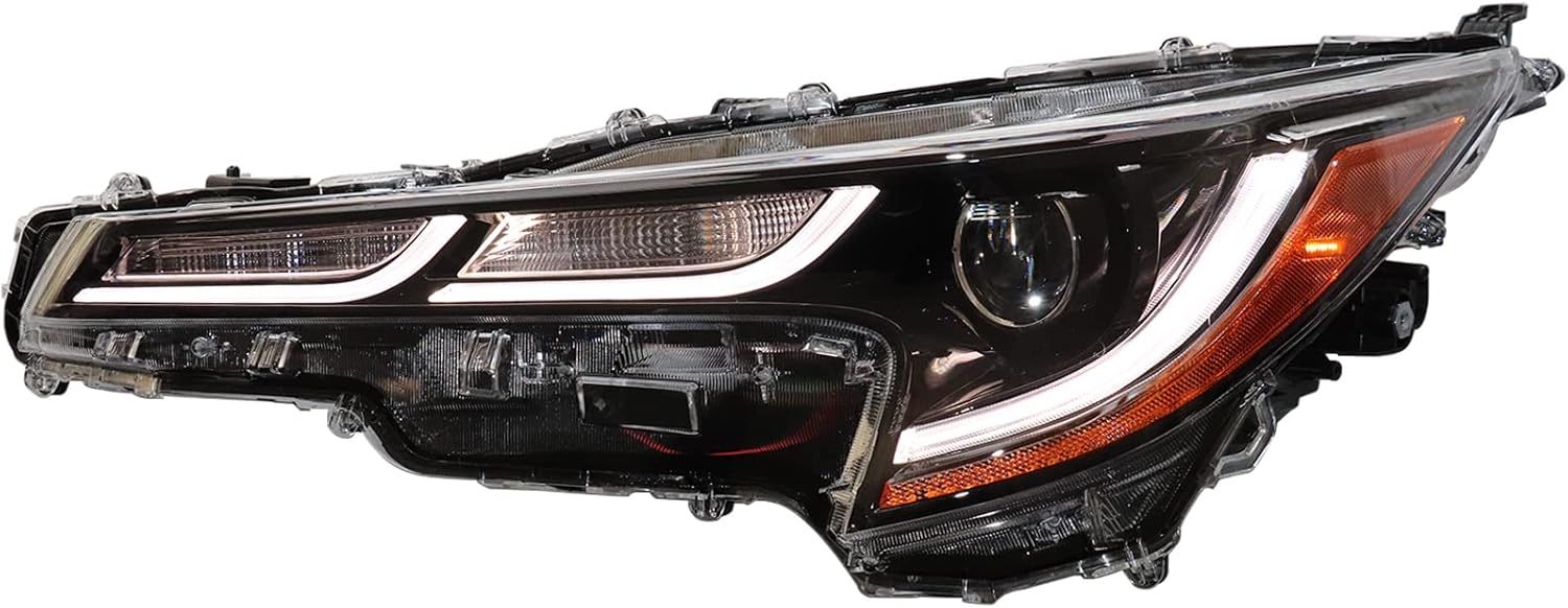 HWLMPS Full Led Headlights Assembly Compatible with 2020 2021 2022 Toyota Corolla SE/XLE/XSE, Replacement Headlamp Driver Side, Plastic Housing Polycarbonate Lens Plug and Play