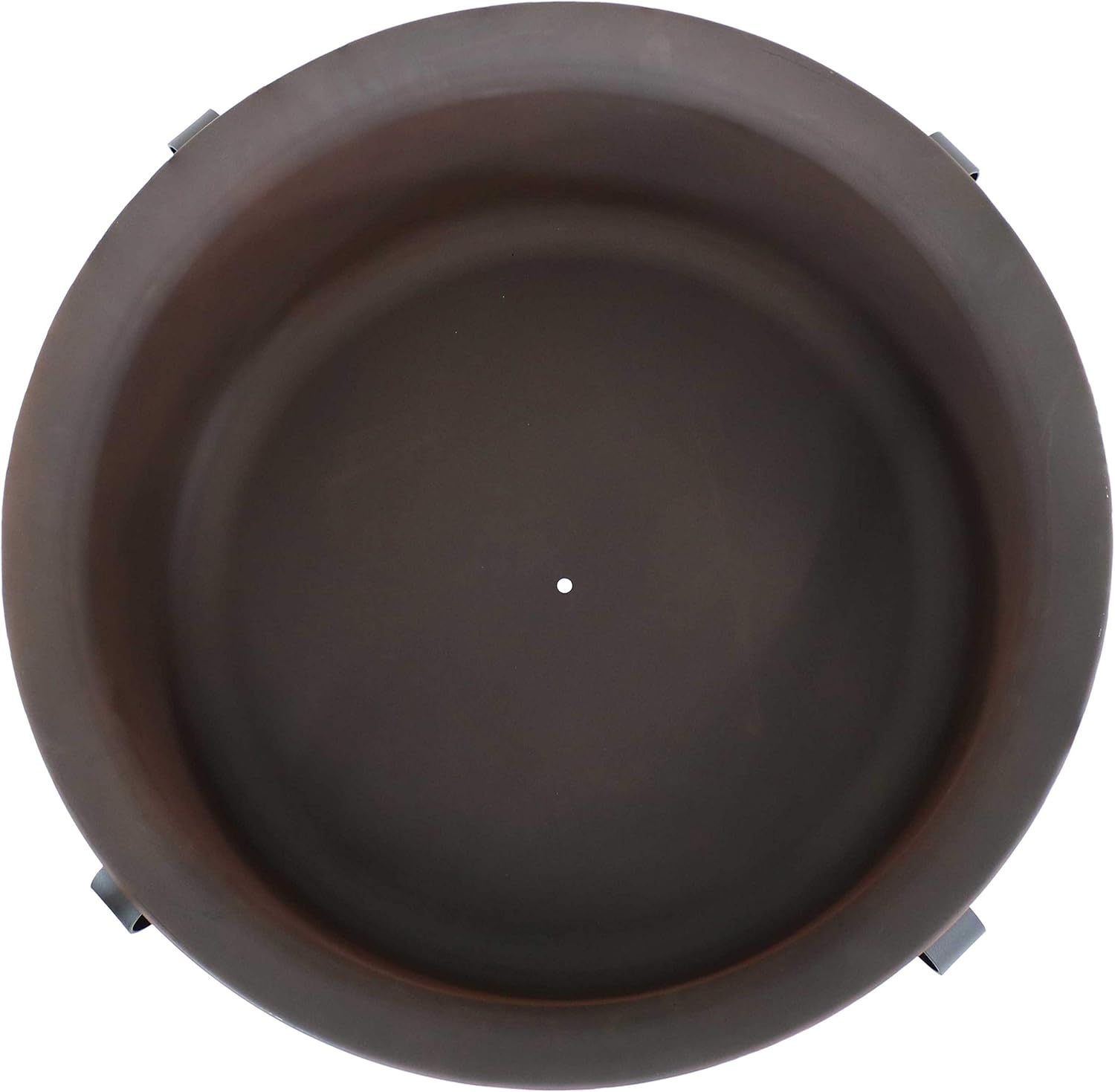 Sunnydaze Large Bronze Cauldron Outdoor Fire Pit Bowl - Round Wood Burning Patio Firebowl with Portable Poker and Spark Screen - 29 Inch