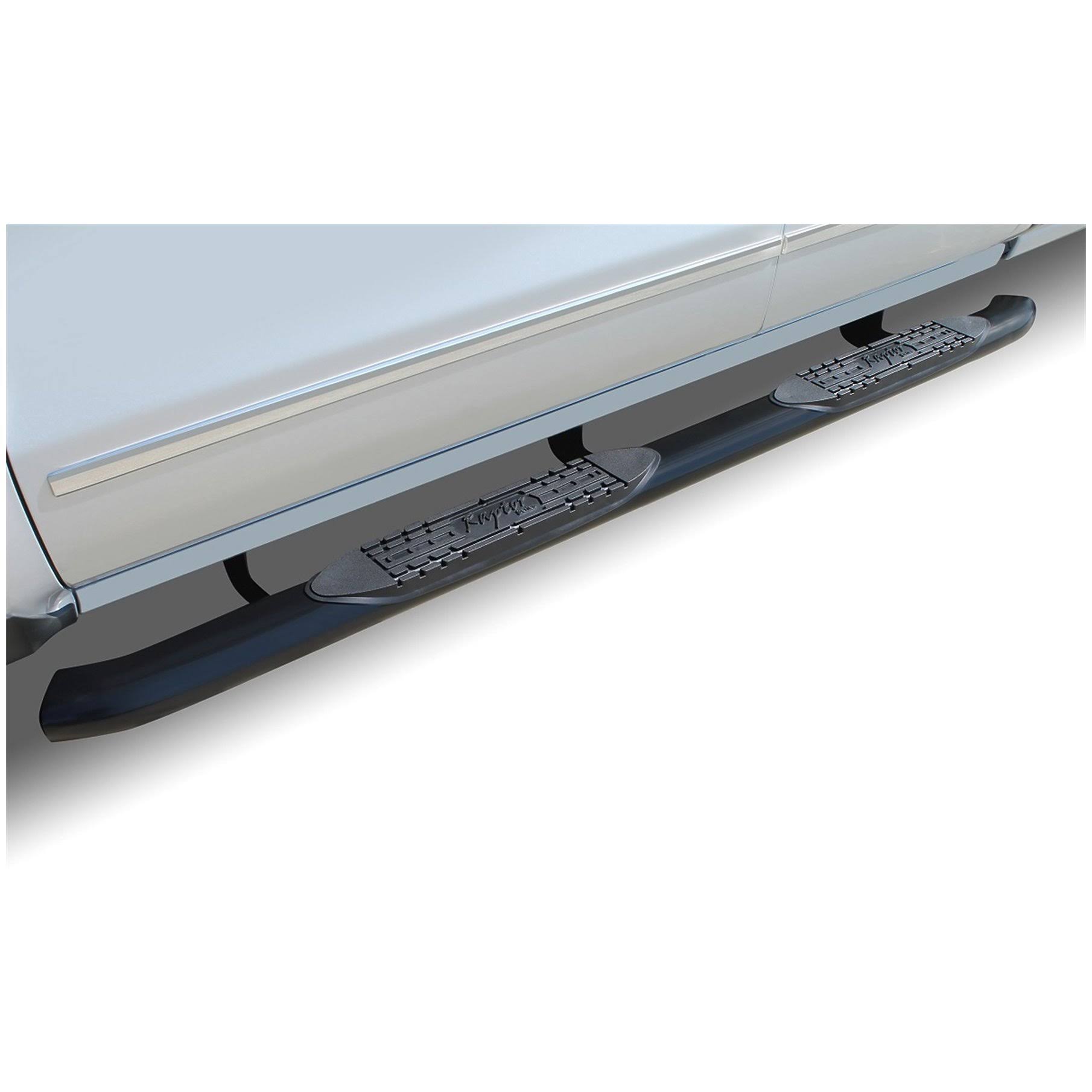 Raptor Series 07-19 Toyota Tundra Double Cab 4 inch OE Style Curved Black Oval Step Bars 1504-0281B