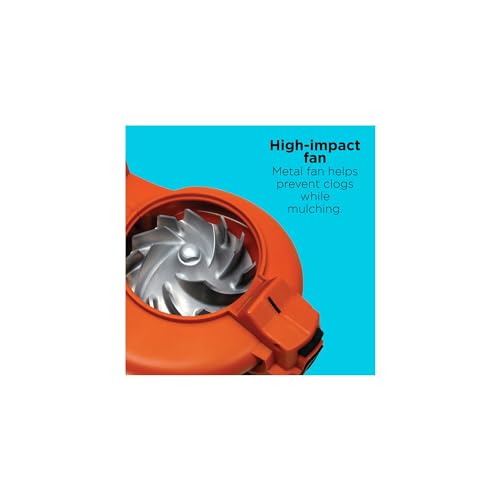 BLACK+DECKER 3-in-1 Electric Leaf Blower, Leaf Vacuum/Mulcher, Corded, 12-Amp (BV6600)