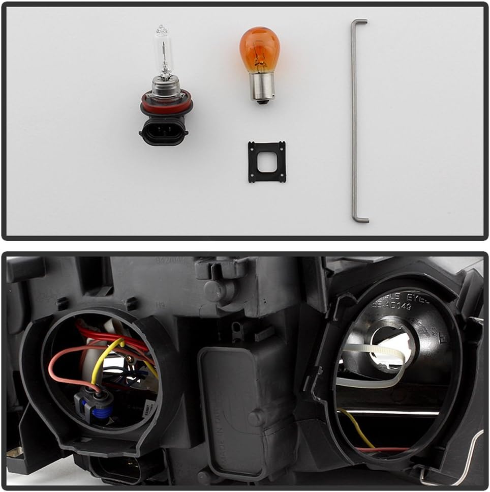 ACANII - For 2006-2008 Audi A4 S4 B7 SMD LED DRL Halogen Type Projector Headlights Driver + Passenger Side