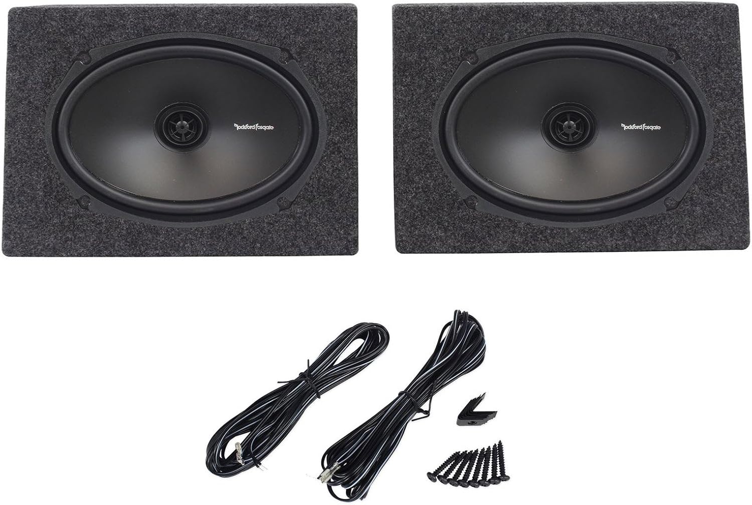 Rockford Fosgate R169X2 6x9 260W 2-Way Car Audio Pair of Speakers+2 Sealed Enclosures