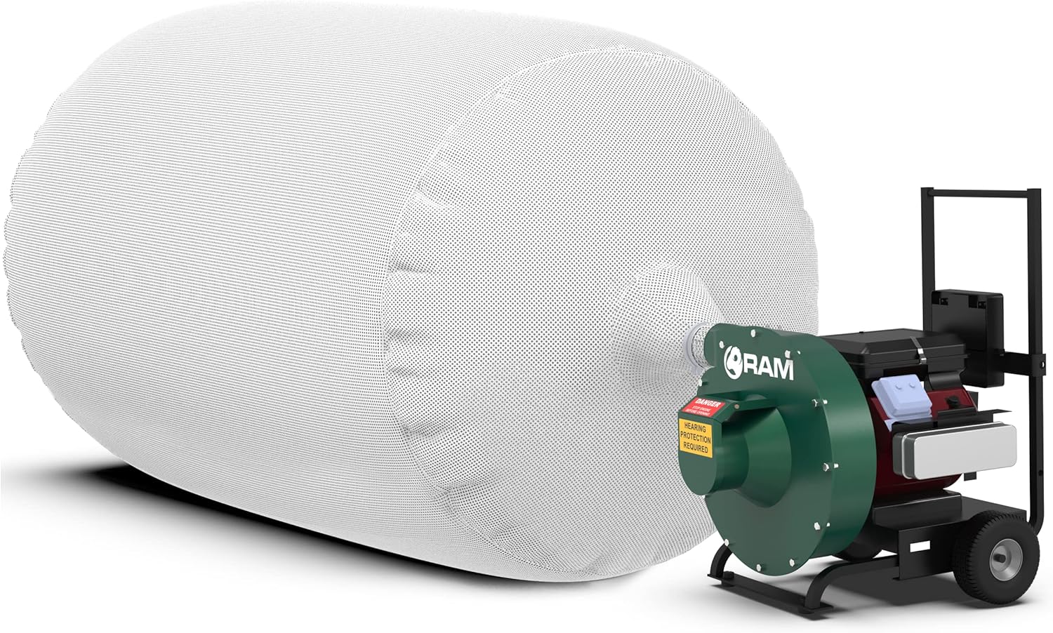 (10) Heavy Duty Insulation Vacuum Bags by RAM - Size 6 ft x 4 ft - Holds EST 75 CF or 350 LBS - Low Dust Bag