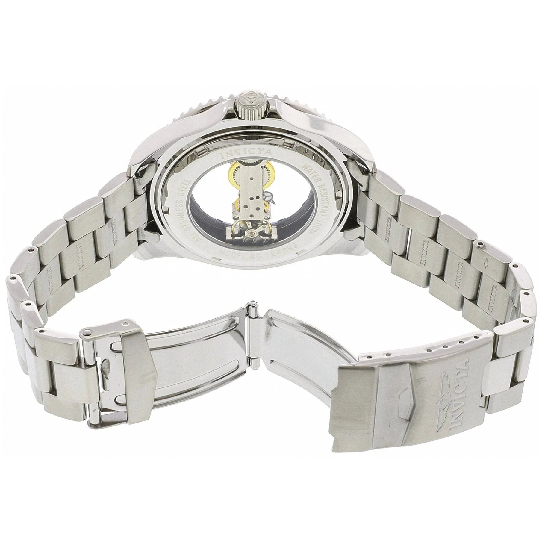 Invicta Men&s 24693 &Pro Diver& Mechanical Stainless Steel Watch