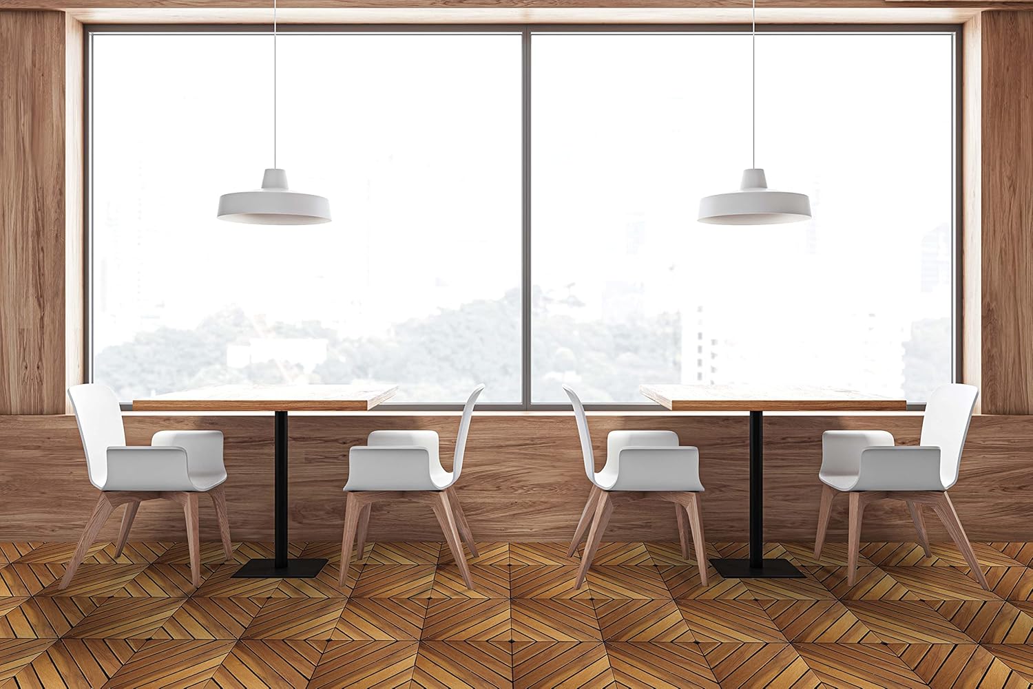 Wood Interlocking Flooring Tiles (Pack of 10, 12" x 12"), Solid Wood Acacia Deck Tiles Interlocking Outdoor, Patio Tiles Outdoor Interlocking Waterproof All Weather (8 Slat)