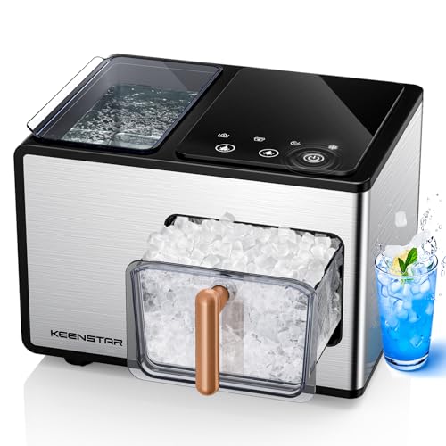 Nugget Ice Maker, Self Cleaning with One-Click Design