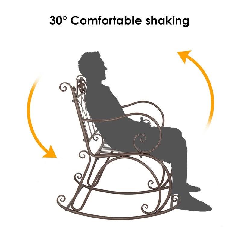 Patio Classic Iron Rocking Chair - Size E