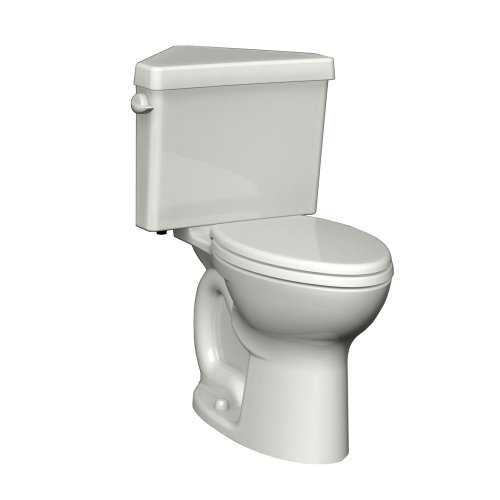 American Standard 270BD001 Cadet 3 Round-Front Two-Piece Corner Toilet with Right Height Technology - Left Mounted Tank Lever White Toilets and Bidets - Shop Hardware Tools Online Store