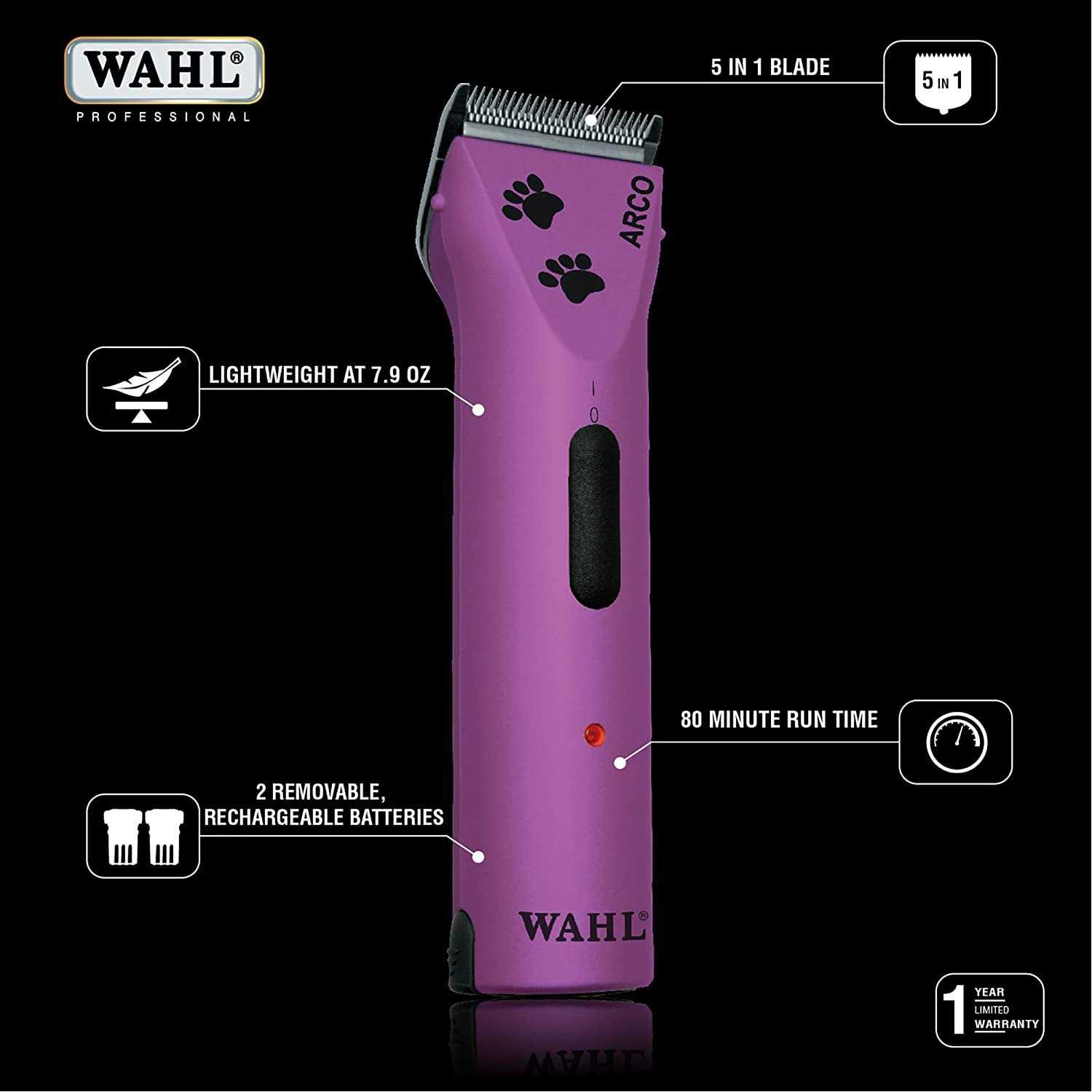 Wahl Arco Cordless Clipper - Pet Supplies online store