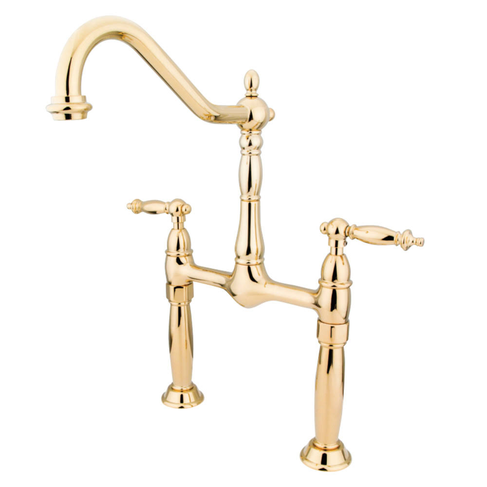 Kingston Brass KS1072TL Victorian Vessel Sink Faucet, Polished Brass