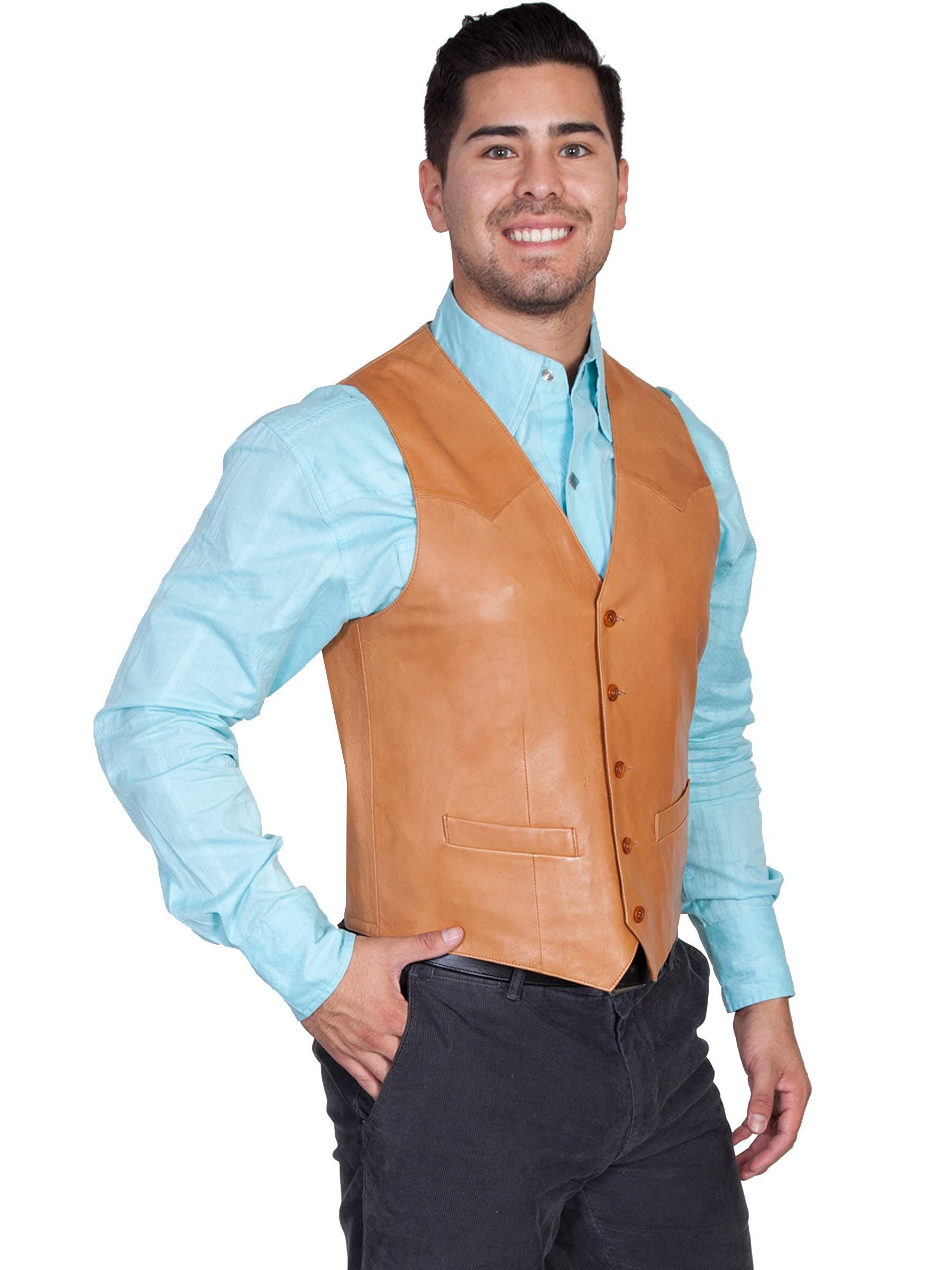 Scully Men&s Western Lambskin Vest