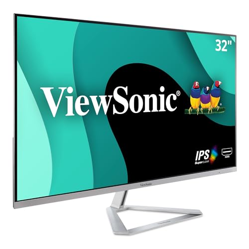 ViewSonic VX2776-SMHD 27 Inch 1080p Widescreen IPS Monitor with Ultra-Thin Bezels, HDMI and DisplayPort