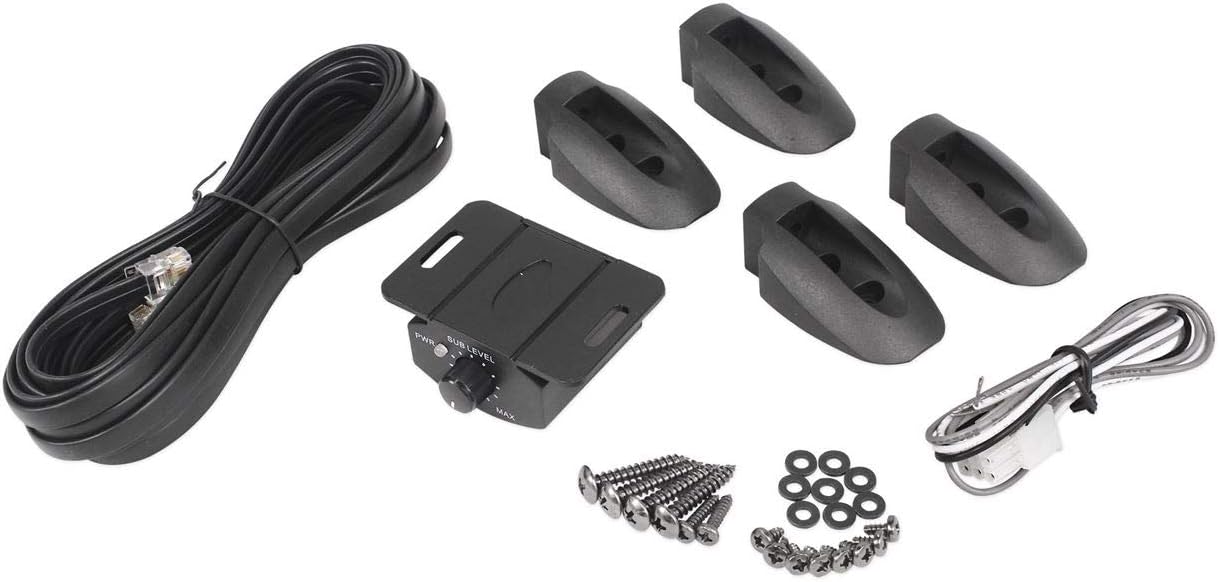 Rockville RW10CA 10" 800 Watt Under-Seat Slim Amplified Car Subwoofer +Wire Kit