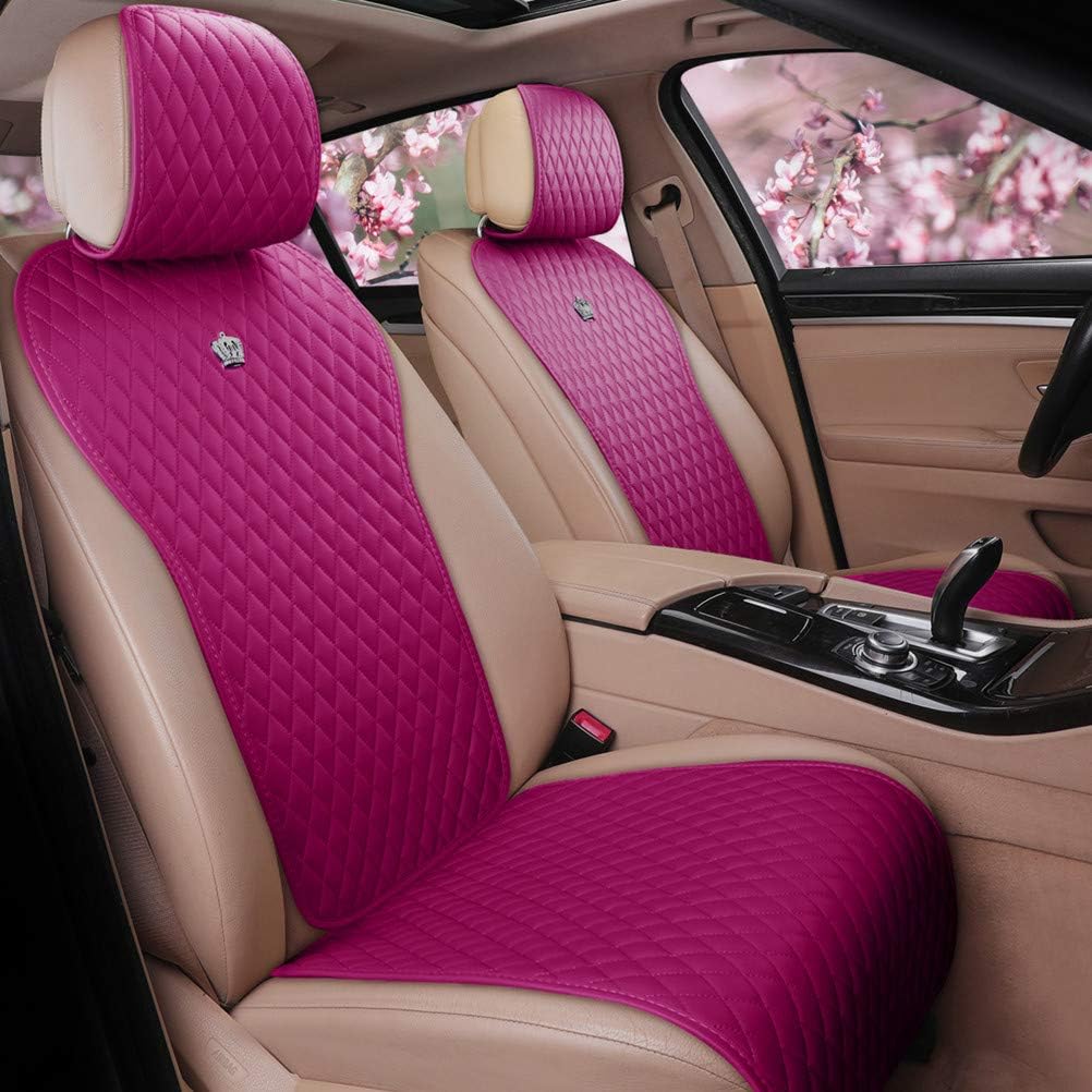 Purple Car Seat Cover Leather Seat Protector for Car Seats Comforty Car Seat Cover 2/3 Covered 11PCS Universal Fit Car/Auto/Truck/SUV (A-Purple)
