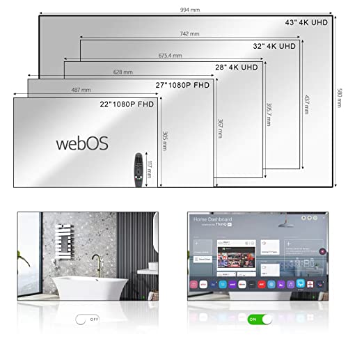 Soulaca Smart Mirror TV with Color Frame(LG WebOS)