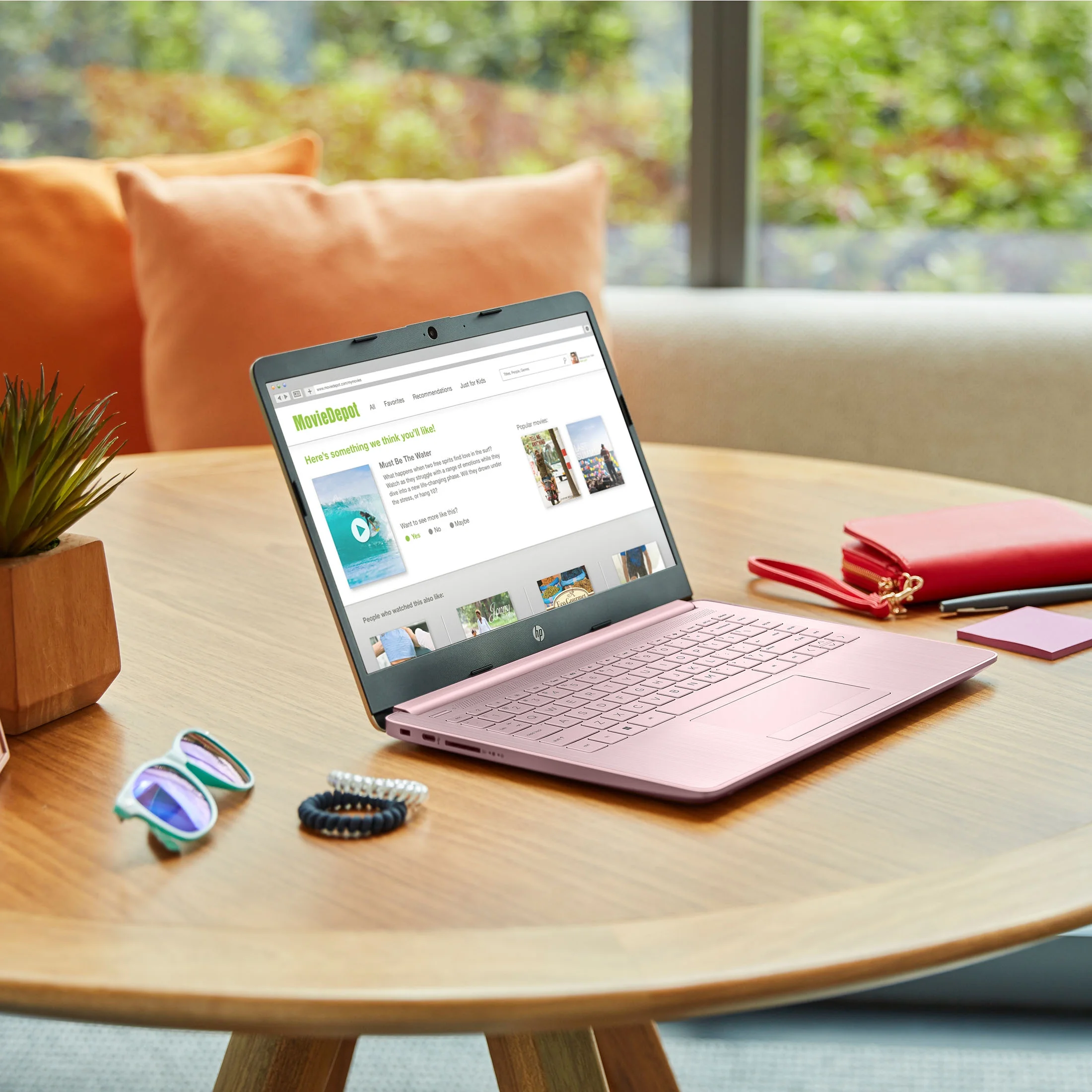 HP Stream 14 inch Laptop Intel Processor N4102 4GB RAM 64GB eMMC Pink (12-mo. Microsoft 365 included)