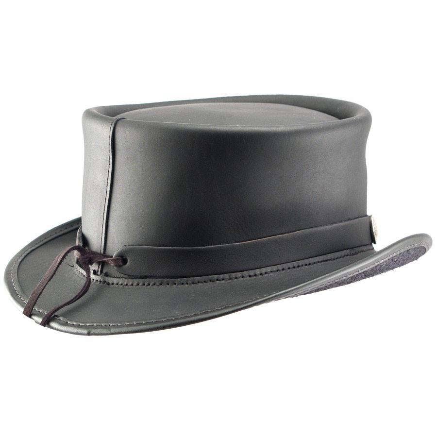New American Hat Makers El Dorado-Buffalo Band Leather Top Brown X-Large Hat
