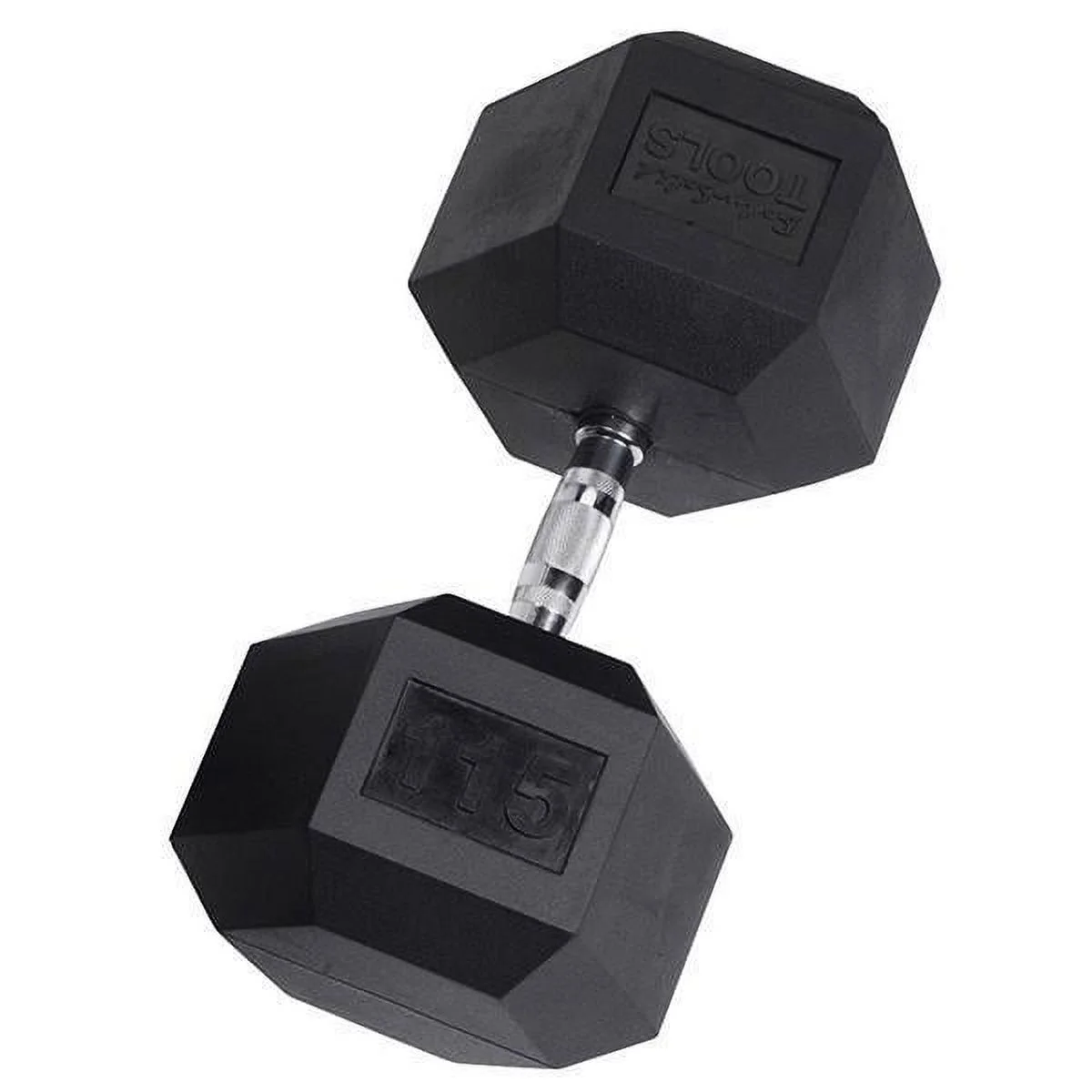 Rubber Coated Hex Dumbbells 55 lb.