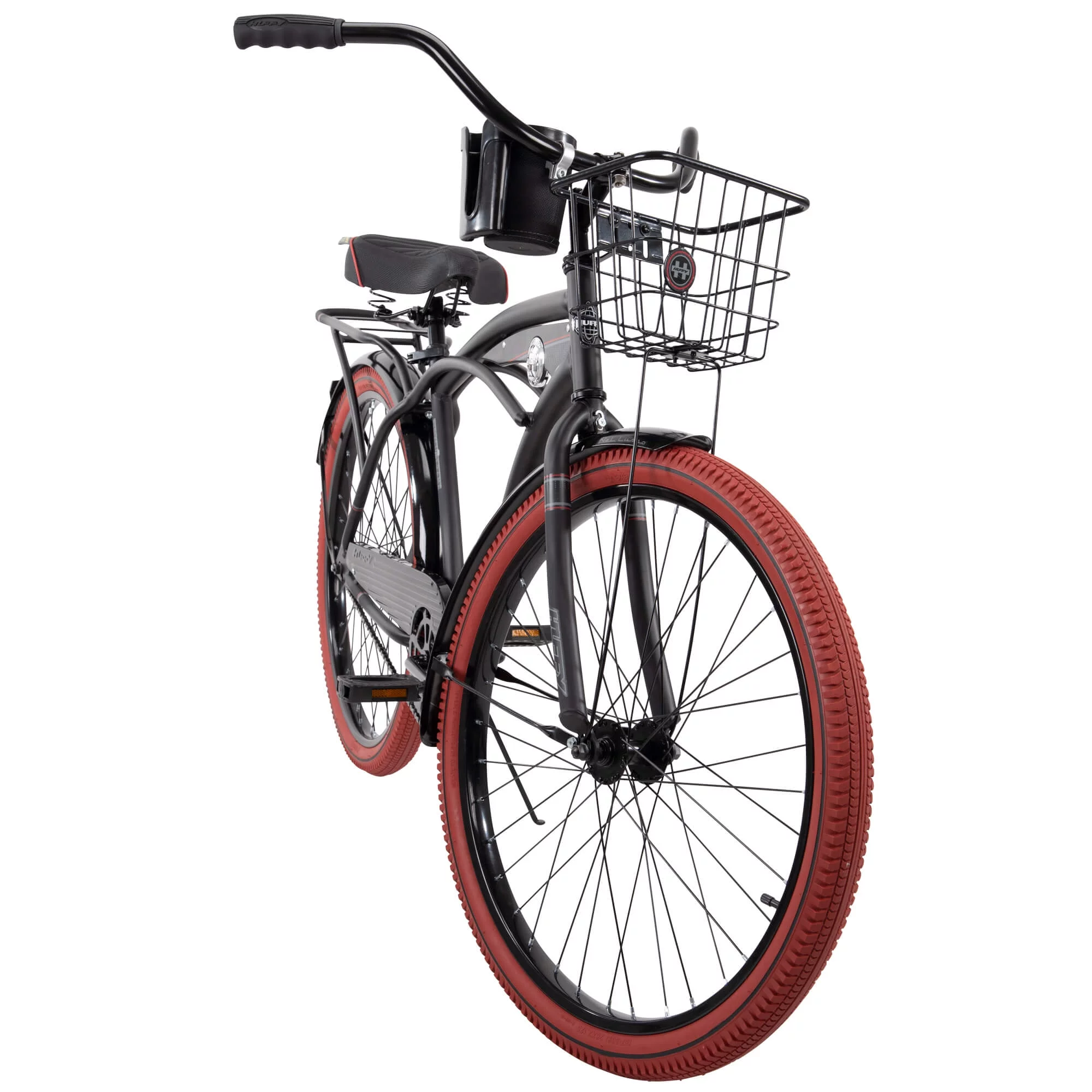 Huffy 26” Nel Lusso Men's Cruiser Bike, Matte Black