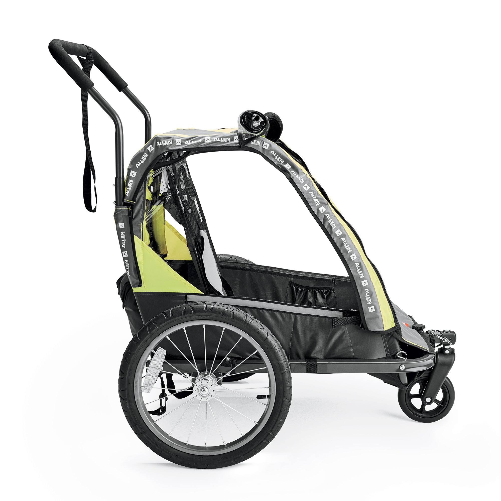 Allen Sports 2-Child Bicycle Trailer and Stroller, Model As2, Orange