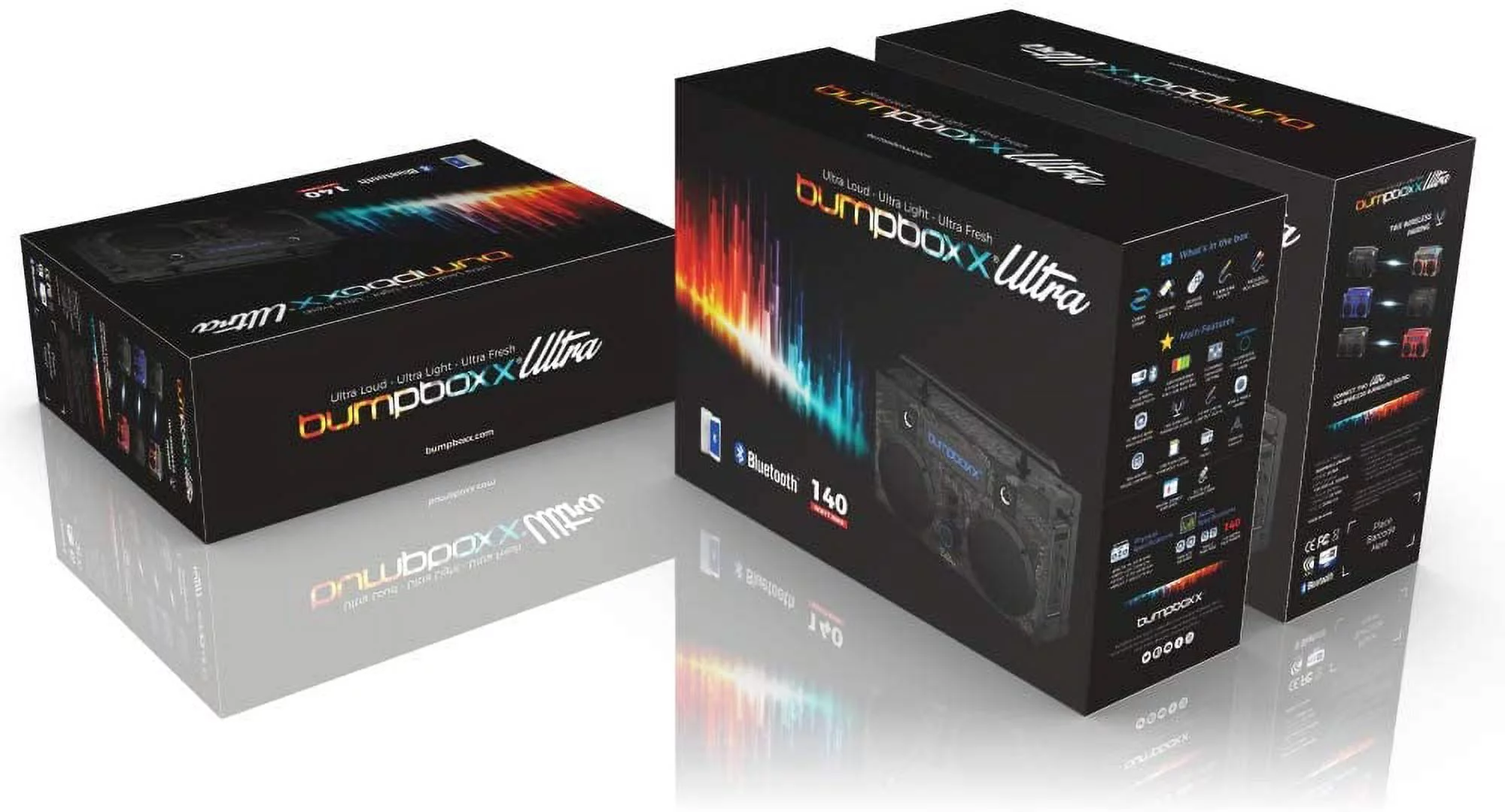 Bumpboxx Portable Bluetooth Speaker Ultra NYC Graffiti | Retro Boombox with Bluetooth Speaker | Rechargeable Bluetooth Speaker | Includes Rechargeable Lithium Battery, Carrying Strap & Remote