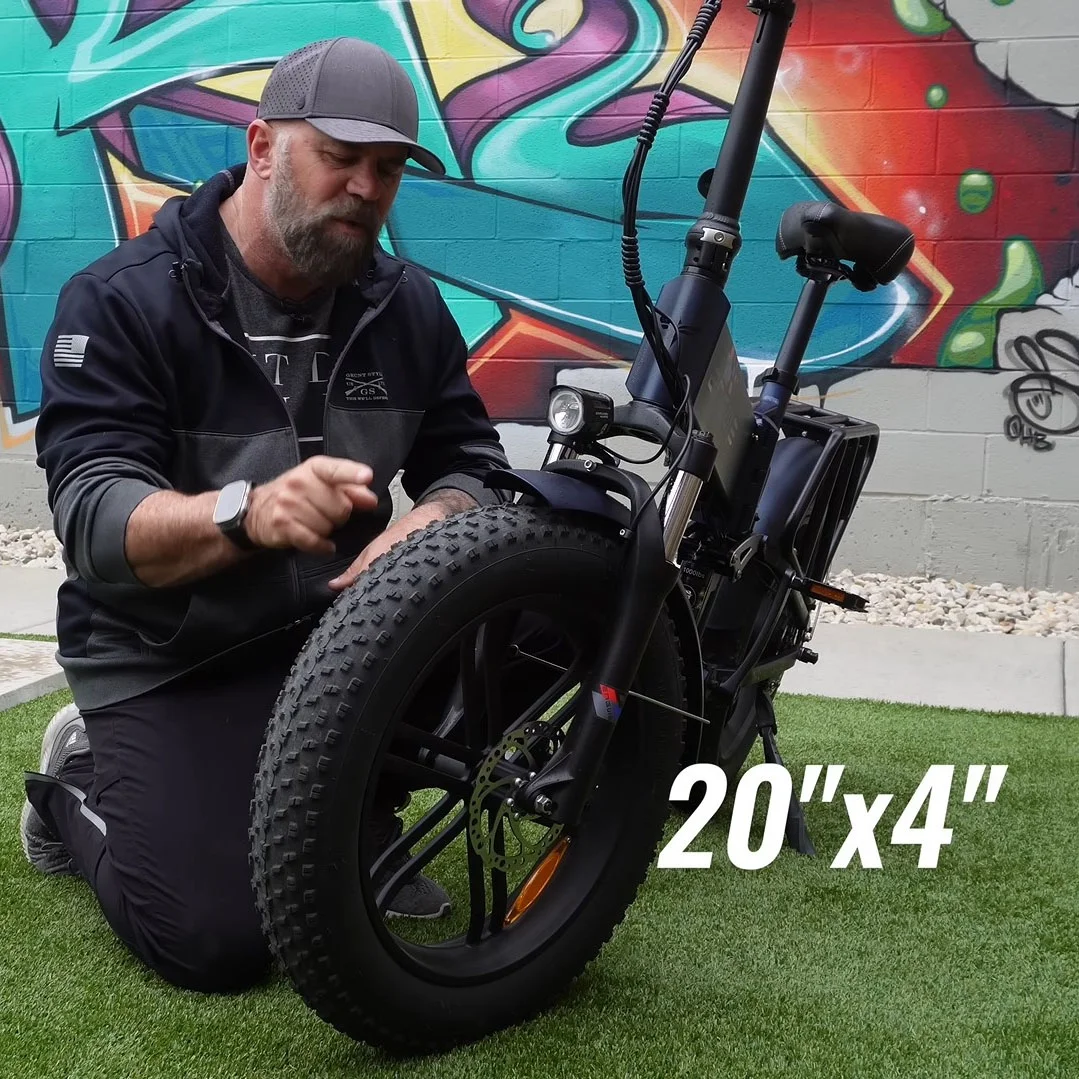 ENGWE ENGINE Pro Electric Bike for Adults 750W 20" x 4.0 Fat Tire Electric Bicycle 8-Speed Folding Ebike 48V 16Ah Battery 28MPH Max Speed 120km Mileage
