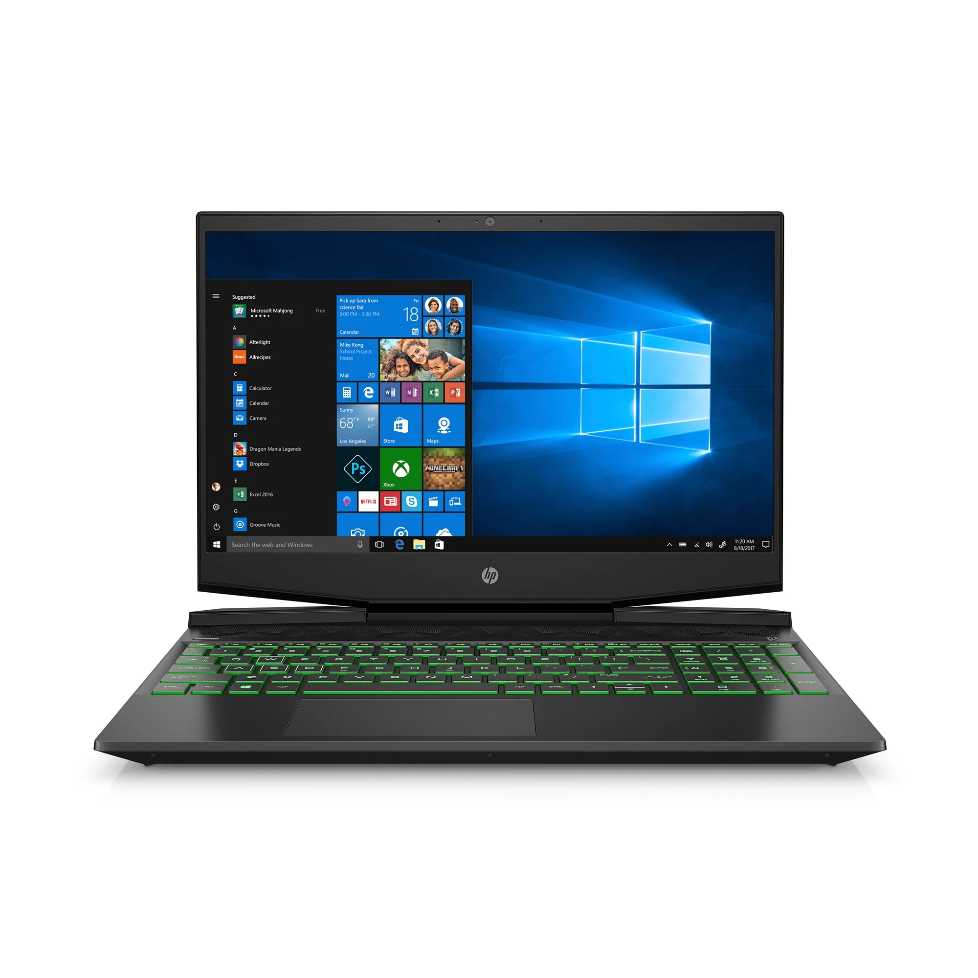 HP Pavilion 15.6" FHD Gaming Laptop, Intel Core i5-9300H, 8GB RAM, NVIDIA GTX 1050, 256GB SSD, Windows 10 Home, Shadow Black, 15-dk0051wm