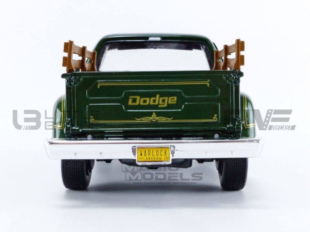 1977 Dodge Warlock 150 Custom Stepside Pickup Truck Medium Green Sunfire