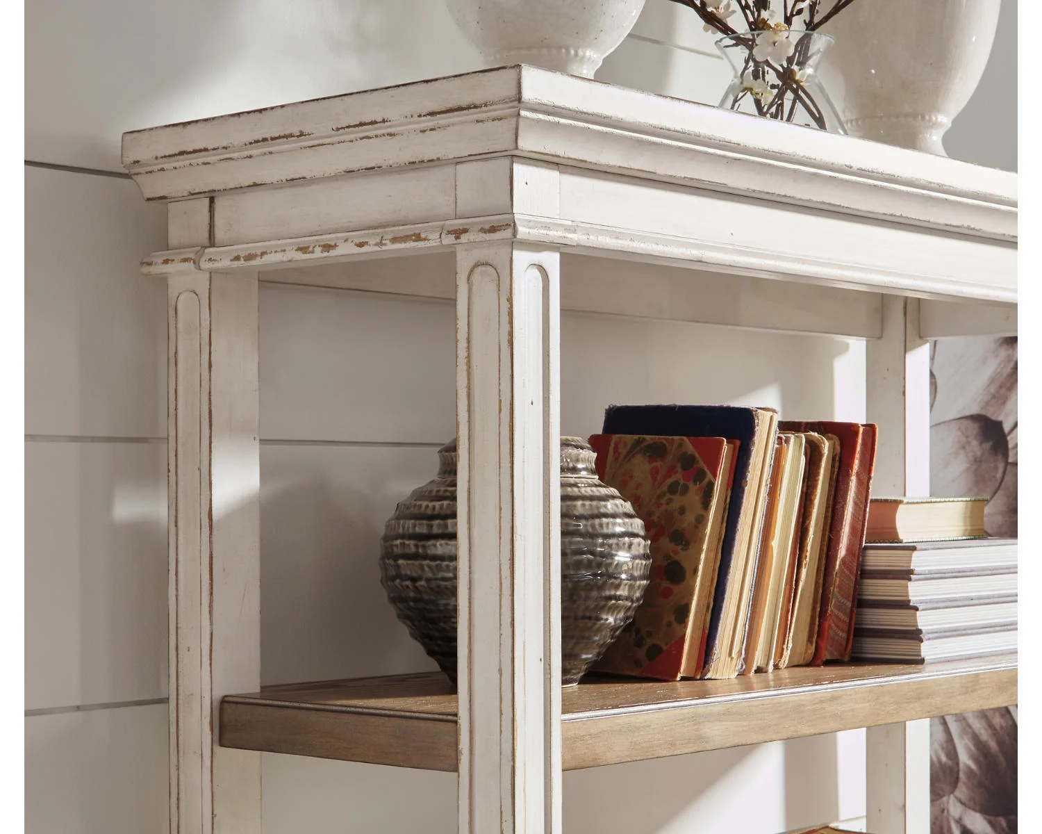 Signature Design by Ashley Casual Realyn 75" Bookcase Brown/White