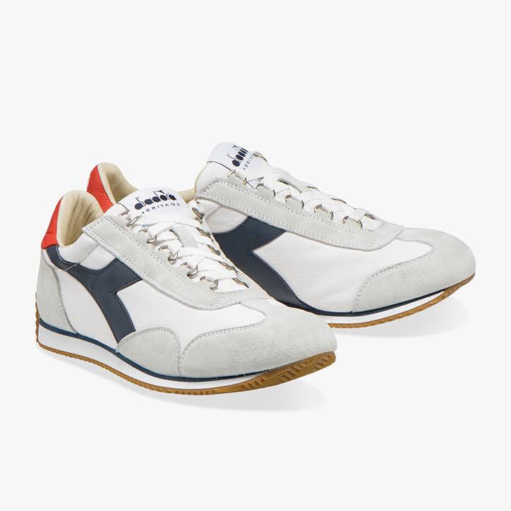 Diadora Equipe H Canvas Stone Wash White