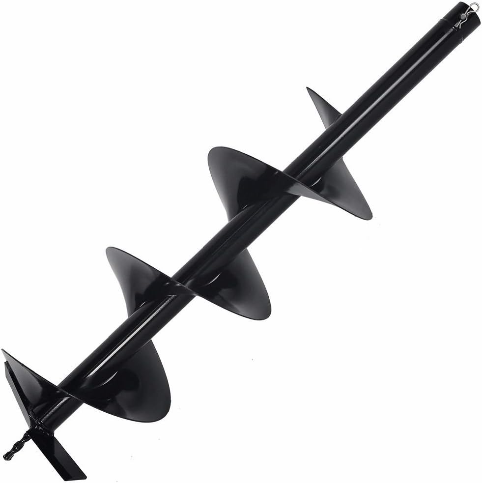 XtremepowerUS Post Hole Digger Replacement Auger Bits Earth Auger Digging Bit Only (8") Pack of 2