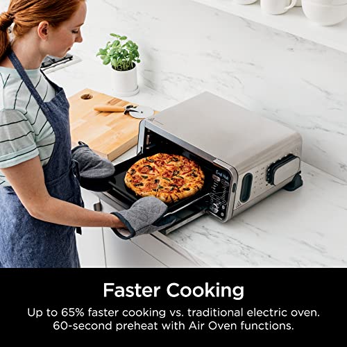 Ninja Foodi Smart 13-in-1 Dual Heat Air Fry Countertop Oven, Dehydrate, Reheat, Smart Thermometer (Renewed)