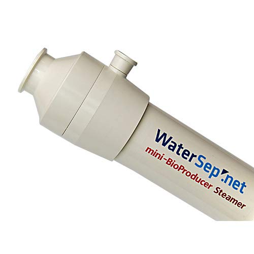 WaterSep mini-BioProducer12 Steamer Autoclavable Hollow Fiber Cartridge, 500K Membrane Cutoff, Polyethersulfon/Polysulfon/Resin, 0.5 mm ID, 68.6 mm Diameter, 381 mm L