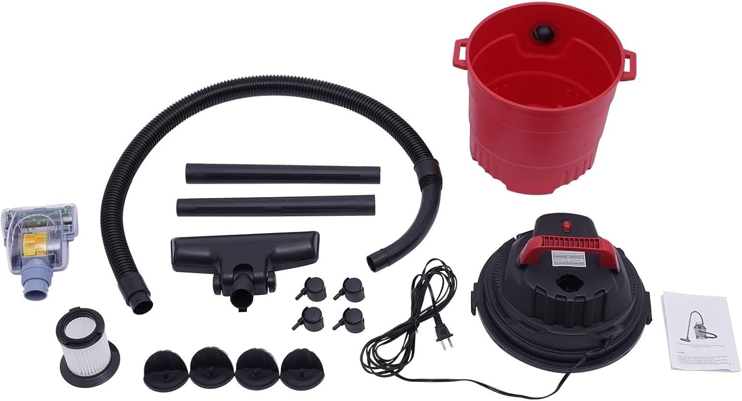 Shop vac 3 in 1 Wet Dry Vacuum Cleaner, 4 Gallon Portable Wet Dry Vac Floor Cleaner with Blower Function for Garage, Car, Home & Workshop, PUCHEN1234