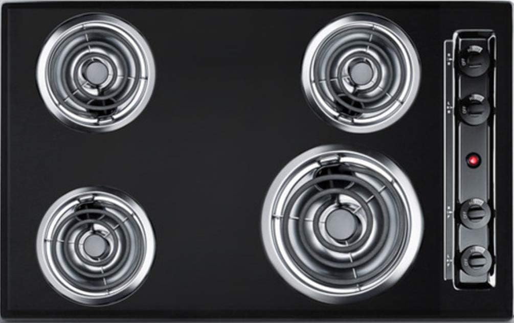 Summit TEL05 Kitchen Electric Cooktop, Black